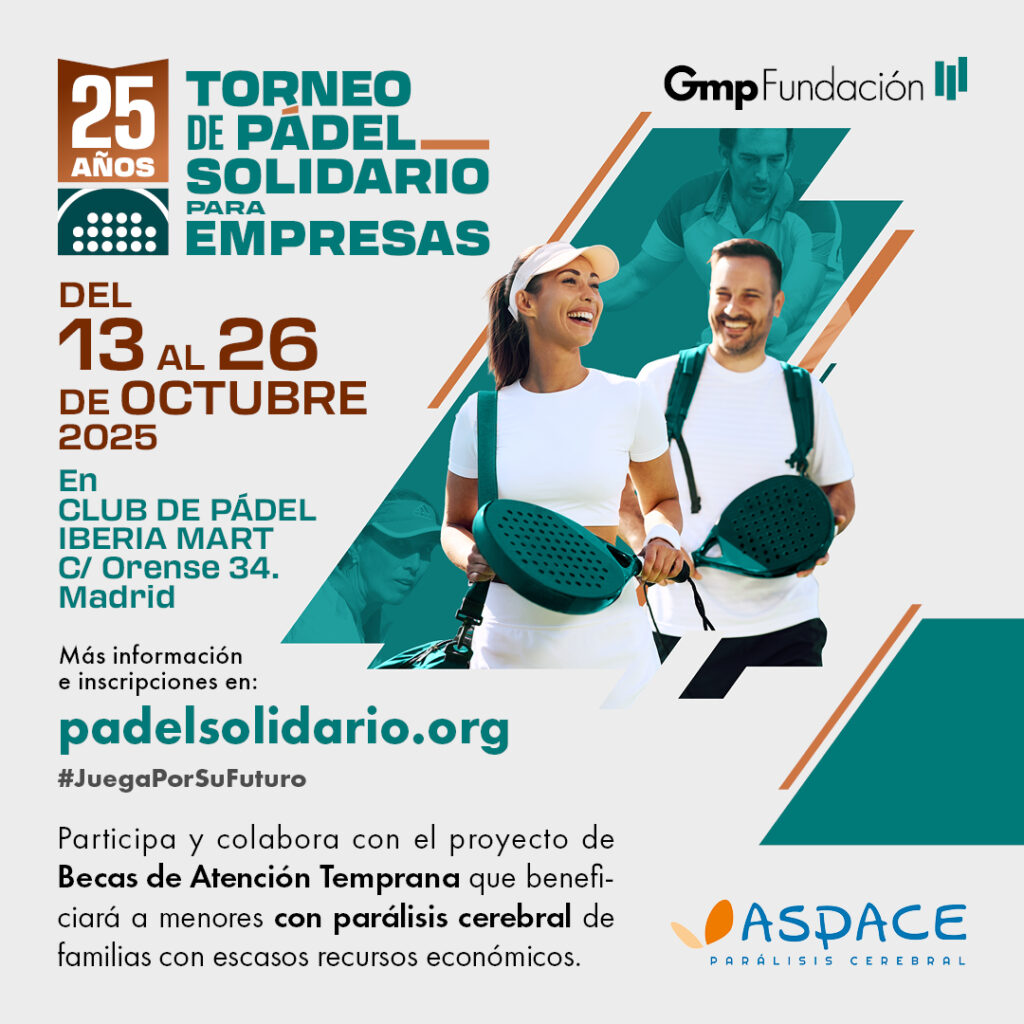 Presentamos el cartel oficial del 25º Torneo de Pádel Solidario para Empresas